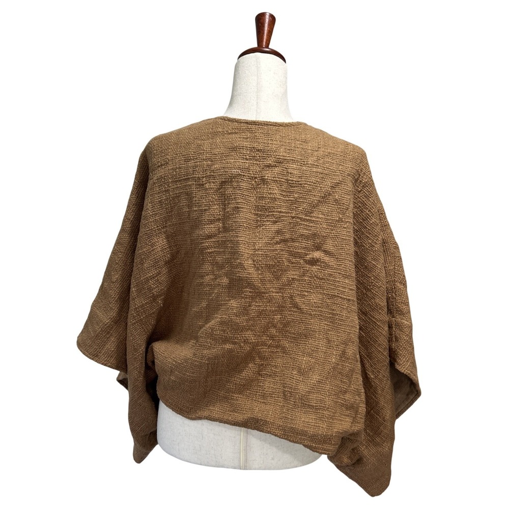 Nomad the Label Small / Medium Bloom Cotton Shrug in Desert Sand Boxy Boho - Picture 10 of 13